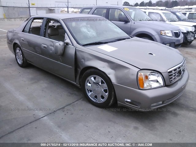 1G6KF5799YU185309 - 2000 CADILLAC DEVILLE DTS GRAY photo 1