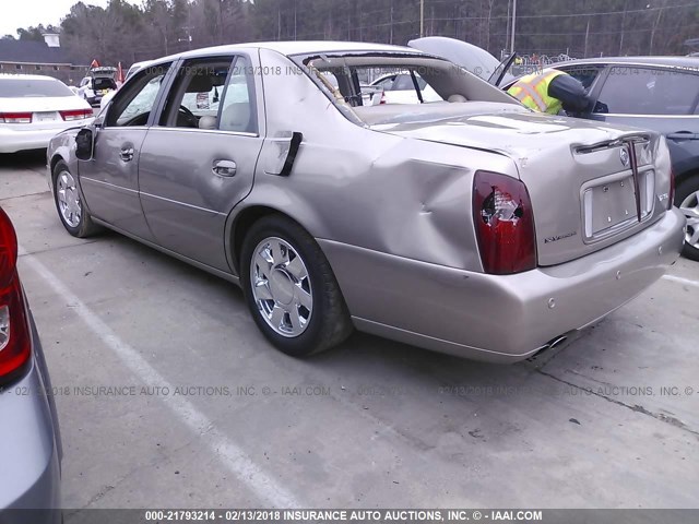 1G6KF5799YU185309 - 2000 CADILLAC DEVILLE DTS GRAY photo 3