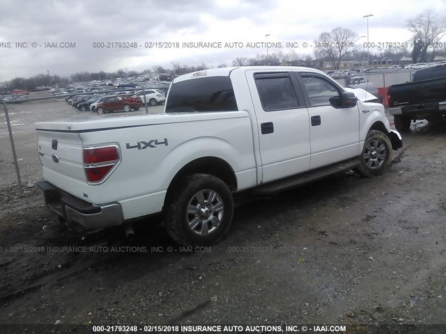 1FTFW1EVXAKB25595 - 2010 FORD F150 SUPERCREW WHITE photo 4