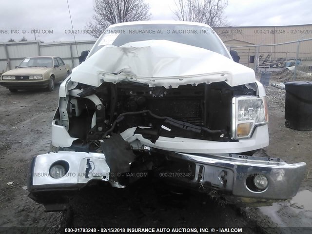 1FTFW1EVXAKB25595 - 2010 FORD F150 SUPERCREW WHITE photo 6