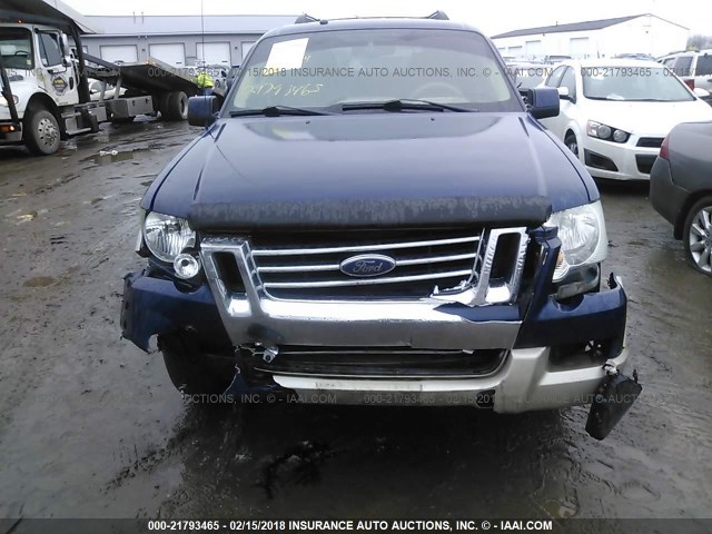 1FMEU64E07UA99615 - 2007 FORD EXPLORER EDDIE BAUER BLUE photo 6