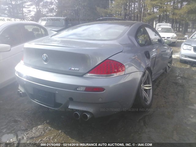 WBSEH935X7CY23823 - 2007 BMW M6 Light Blue photo 4