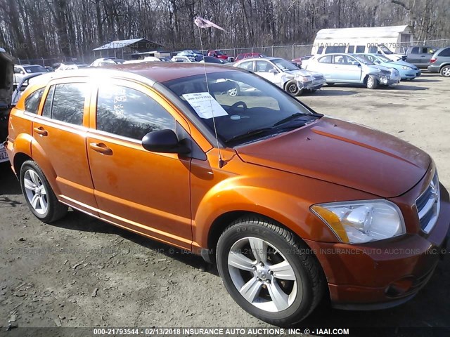 1B3CB3HAXBD156498 - 2011 DODGE CALIBER MAINSTREET ORANGE photo 1