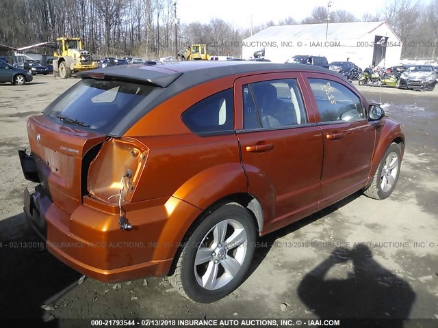 1B3CB3HAXBD156498 - 2011 DODGE CALIBER MAINSTREET ORANGE photo 4