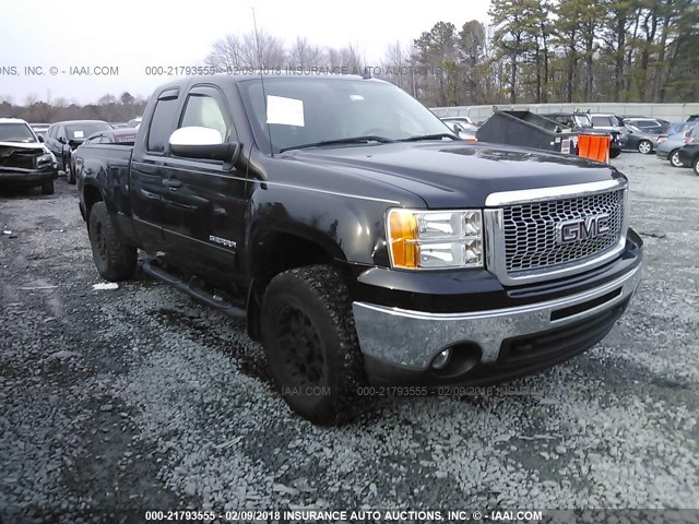 1GTR2VE31BZ127212 - 2011 GMC SIERRA K1500 SLE BLACK photo 1