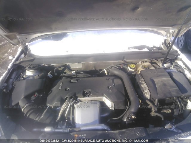1G11J5SX5DF250094 - 2013 CHEVROLET MALIBU LTZ ვერცხლისფერი ფოტო 10