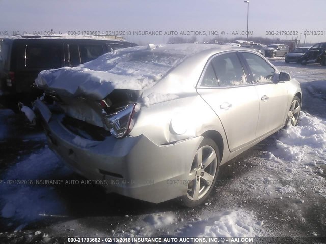 1G11J5SX5DF250094 - 2013 CHEVROLET MALIBU LTZ ვერცხლისფერი ფოტო 4