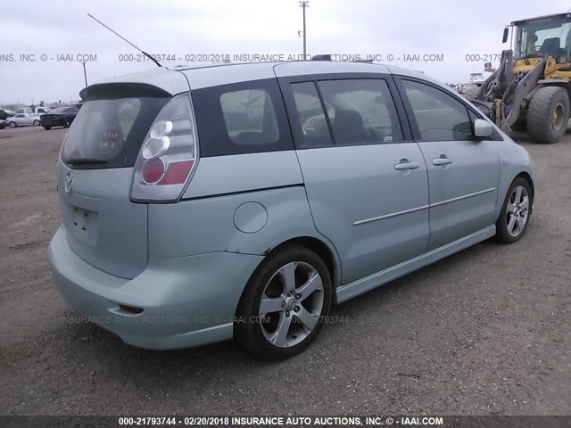 JM1CR293970132745 - 2007 MAZDA 5 GREEN photo 4