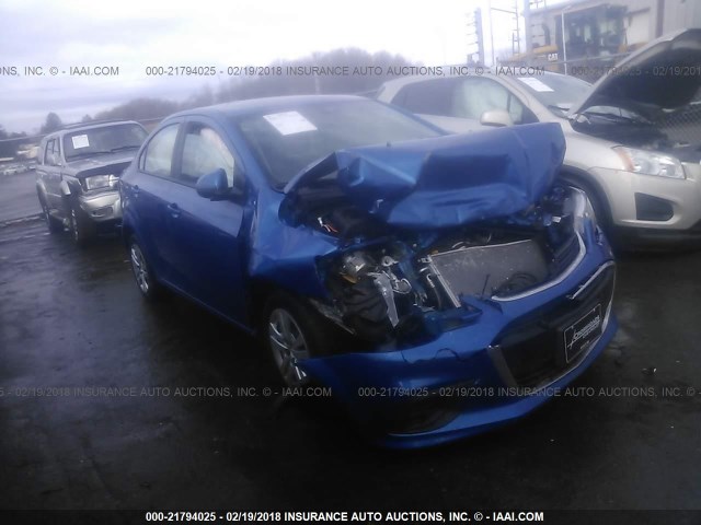 1G1JB5SH1H4142918 - 2017 CHEVROLET SONIC LS 蓝色 照片 1