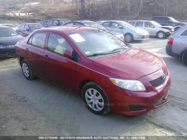 2T1BU40E69C113387 - 2009 TOYOTA COROLLA S/LE/XLE RED photo 1