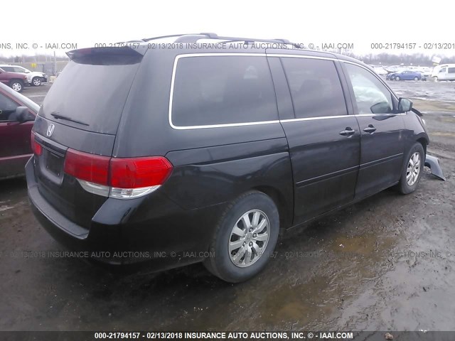 5FNRL3H74AB087454 - 2010 HONDA ODYSSEY EXL შავი ფოტო 4