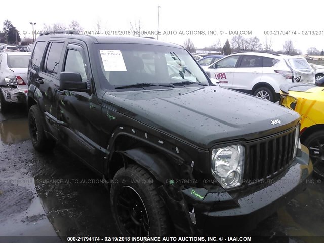 1C4PJMAKXCW111000 - 2012 JEEP LIBERTY SPORT 绿色 照片 1