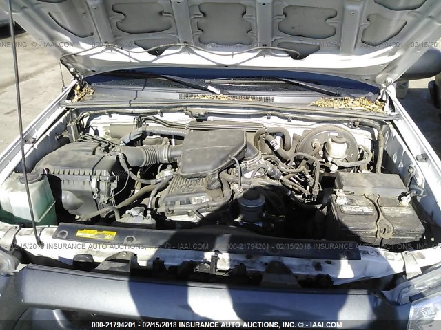 5TFTX4CN1FX056942 - 2015 TOYOTA TACOMA ACCESS CAB Weiß Foto 10