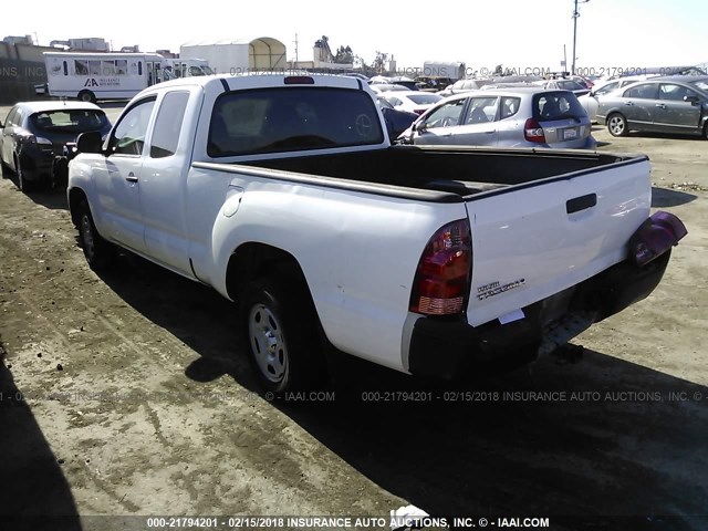 5TFTX4CN1FX056942 - 2015 TOYOTA TACOMA ACCESS CAB Weiß Foto 3