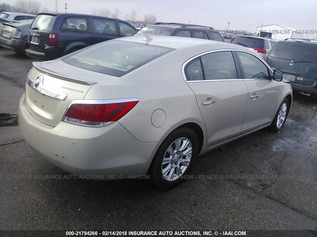 1G4GD5ER7CF213922 - 2012 BUICK LACROSSE PREMIUM GOLD photo 4