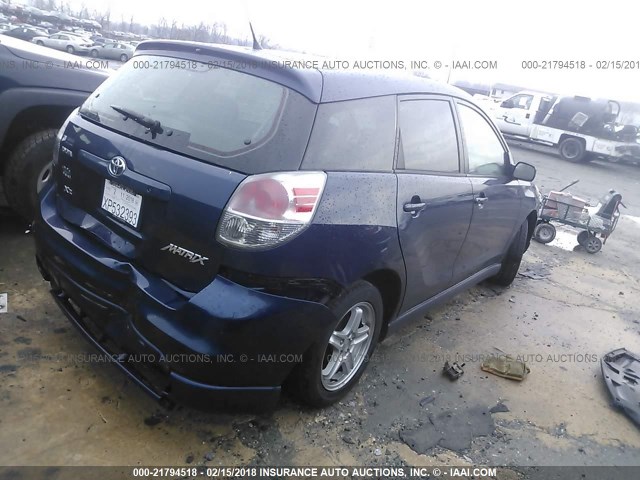 2T1KR32E16C623005 - 2006 TOYOTA COROLLA MATRIX XR BLUE photo 4