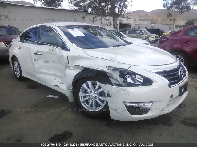 1N4AL3APXEN231884 - 2014 NISSAN ALTIMA 2.5/S/SV/SL WHITE photo 1