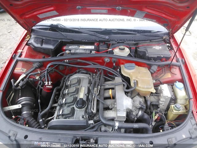 WAUCB88D1VA141624 - 1997 AUDI A4 1.8T QUATTRO RED photo 10