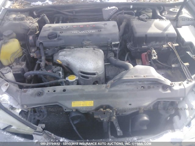 JTDBE30K820104042 - 2002 TOYOTA CAMRY LE/XLE/SE ნაცრისფერი ფოტო 10