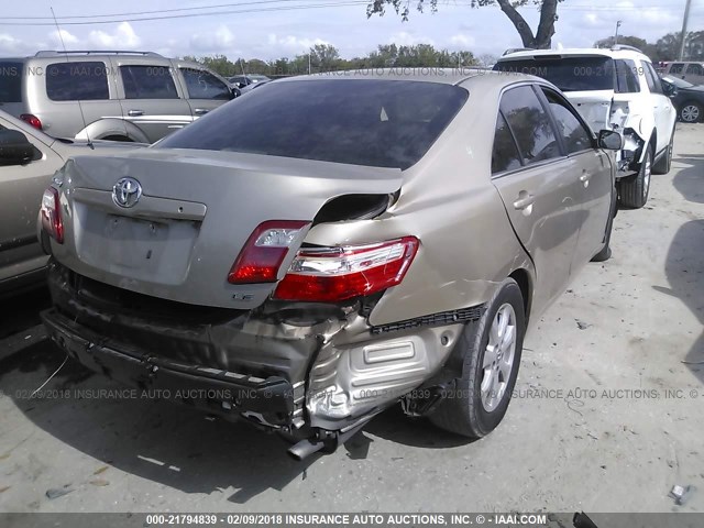 4T1BE46K79U855306 - 2009 TOYOTA CAMRY SE/LE/XLE ოქროსფერი ფოტო 4