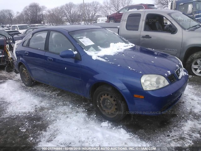 KL5JD56Z95K121588 - 2005 SUZUKI FORENZA S BLUE photo 1