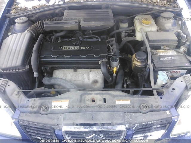 KL5JD56Z95K121588 - 2005 SUZUKI FORENZA S BLUE photo 10