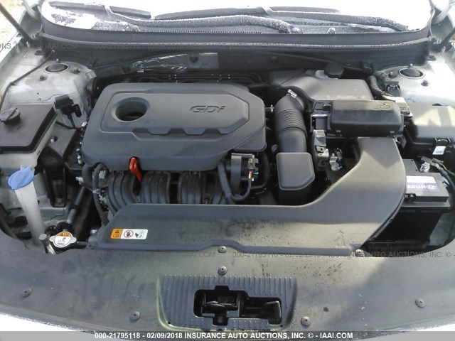 5NPE24AF1GH303585 - 2016 HYUNDAI SONATA SE SILVER photo 10