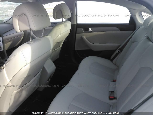 5NPE24AF1GH303585 - 2016 HYUNDAI SONATA SE SILVER photo 8