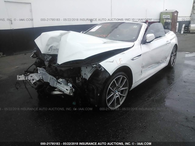 WBALZ3C54CDL72740 - 2012 BMW 650 I WHITE photo 2