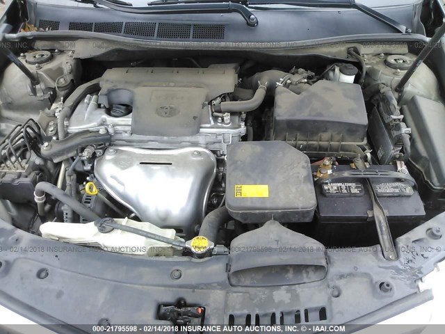 4T1BF1FK2CU525396 - 2012 TOYOTA CAMRY SE/LE/XLE GRAY photo 10