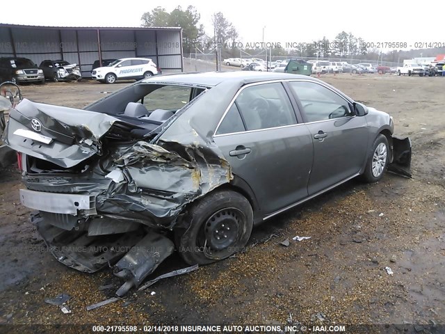 4T1BF1FK2CU525396 - 2012 TOYOTA CAMRY SE/LE/XLE GRAY photo 4