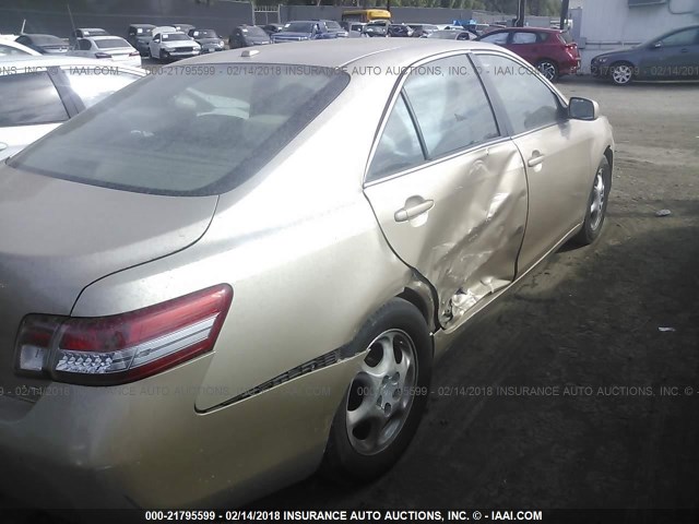 4T4BF3EK7AR021958 - 2010 TOYOTA CAMRY SE/LE/XLE GOLD photo 6