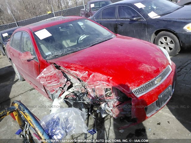 2G1WD57C191267394 - 2009 CHEVROLET IMPALA SS RED photo 1