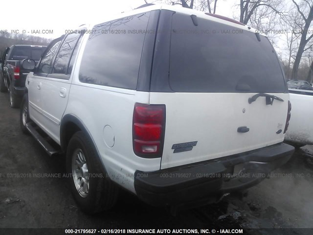 1FMEU15L8YLC48148 - 2000 FORD EXPEDITION XLT WHITE photo 3