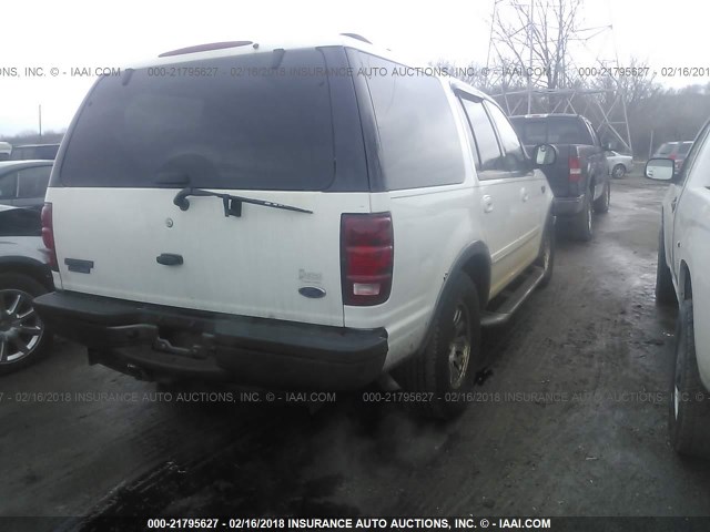 1FMEU15L8YLC48148 - 2000 FORD EXPEDITION XLT WHITE photo 4