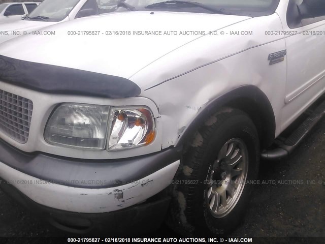 1FMEU15L8YLC48148 - 2000 FORD EXPEDITION XLT WHITE photo 6