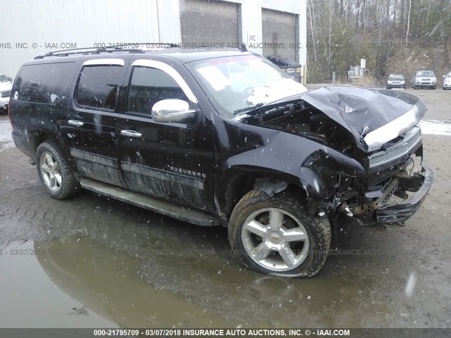 1GNSKJE30BR278818 - 2011 CHEVROLET SUBURBAN K1500 LT BLACK photo 1