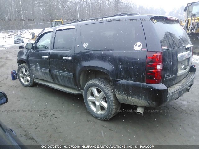 1GNSKJE30BR278818 - 2011 CHEVROLET SUBURBAN K1500 LT BLACK photo 3