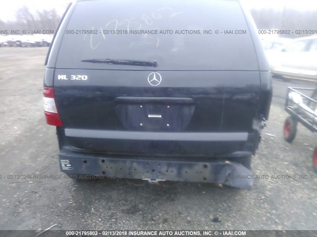 4JGAB54E12A348397 - 2002 MERCEDES-BENZ ML 320 BLACK photo 6