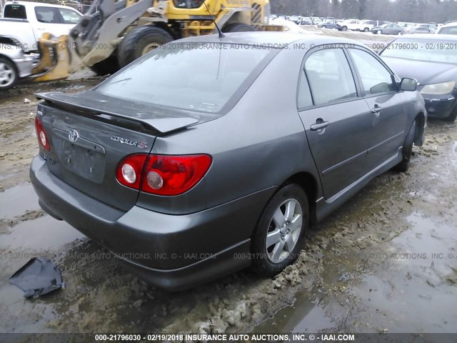 2T1BR32E87C822599 - 2007 TOYOTA COROLLA CE/LE/S GRAY photo 4