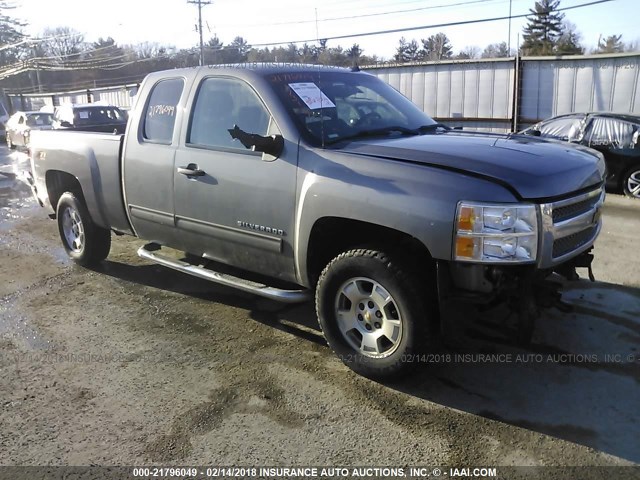 1GCRKSE71DZ104386 - 2013 CHEVROLET SILVERADO K1500 LT GRAY photo 1