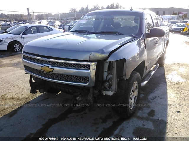 1GCRKSE71DZ104386 - 2013 CHEVROLET SILVERADO K1500 LT GRAY photo 6