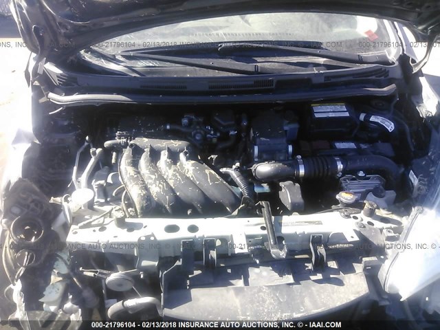 3N1CE2CP1GL404198 - 2016 NISSAN VERSA NOTE S/S PLUS/SV/SL/SR GRAY photo 10