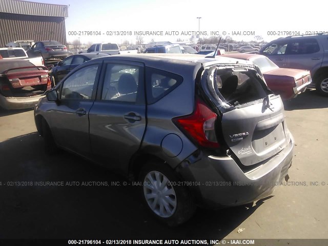 3N1CE2CP1GL404198 - 2016 NISSAN VERSA NOTE S/S PLUS/SV/SL/SR GRAY photo 3