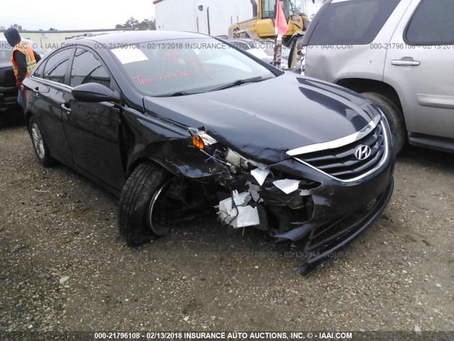 5NPEB4AC5DH534166 - 2013 HYUNDAI SONATA GLS BLUE photo 1