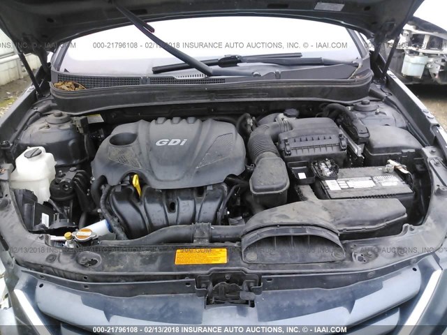 5NPEB4AC5DH534166 - 2013 HYUNDAI SONATA GLS BLUE photo 10