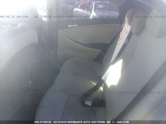 KMHCT4AE3CU221025 - 2012 HYUNDAI ACCENT GLS/GS GRAY photo 8