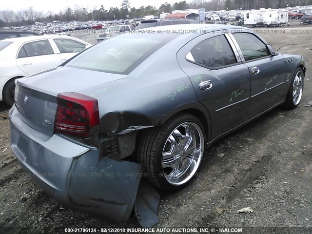 2B3KA53H76H353894 - 2006 DODGE CHARGER R/T GRAY photo 6