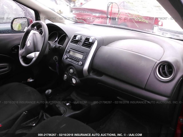 3N1CE2CP3EL415295 - 2014 NISSAN VERSA NOTE S/S PLUS/SV/SL RED photo 5