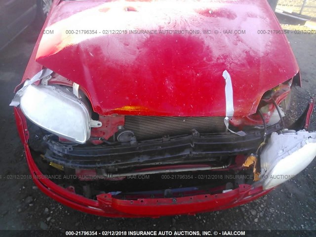 KL1TD52615B449108 - 2005 CHEVROLET AVEO LS RED photo 6